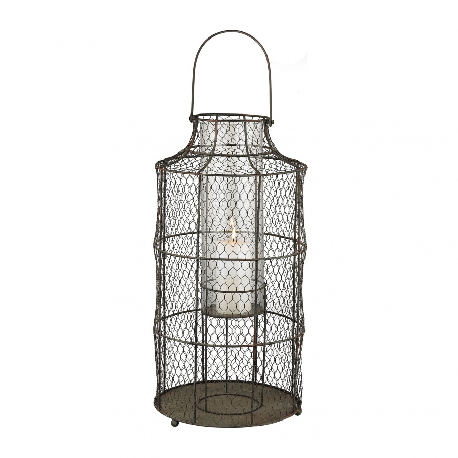 Kerzenhalter Chicken wire Hurricane - Large Dimond Home