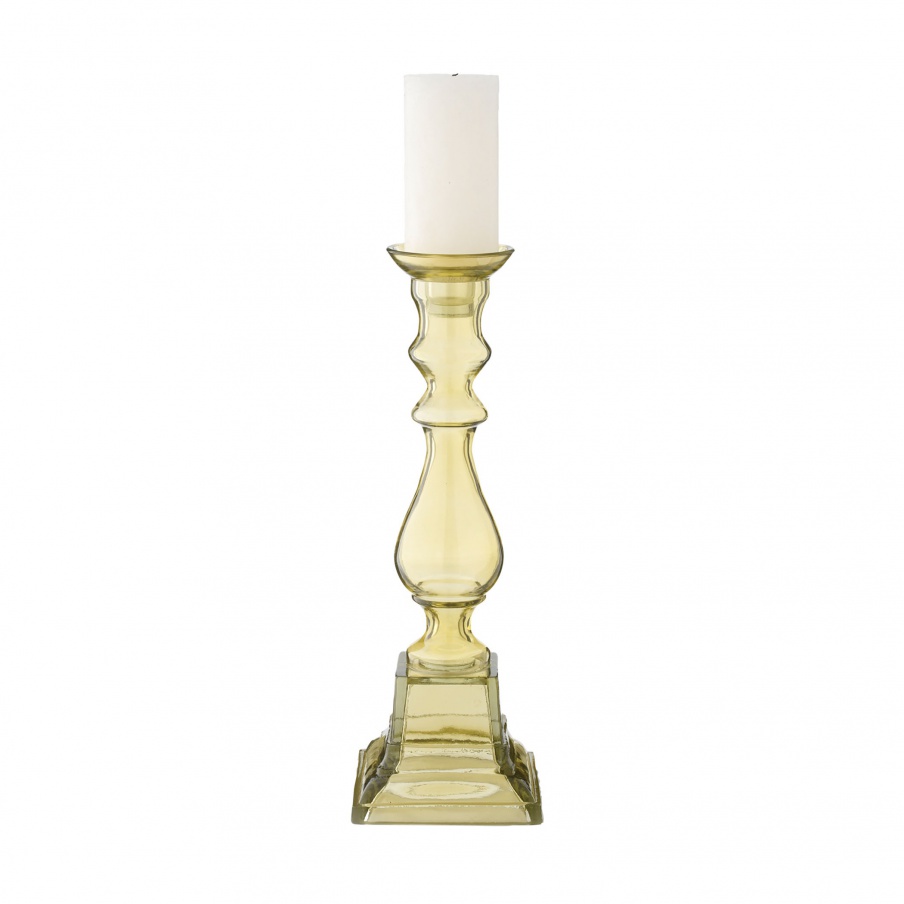 Kerzenhalter Peridot Glass Knight Pillar Holders Dimond Home