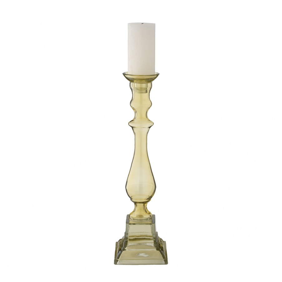Kerzenhalter Peridot Glass Knight Pillar Holders Dimond Home