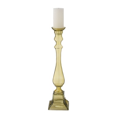 Kerzenhalter Peridot Glass Knight Pillar Holders