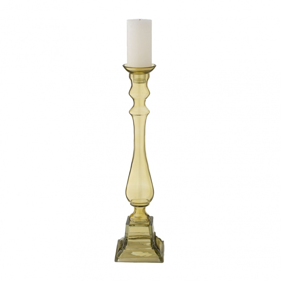 Kerzenhalter Peridot Glass Knight Pillar Holders Dimond Home