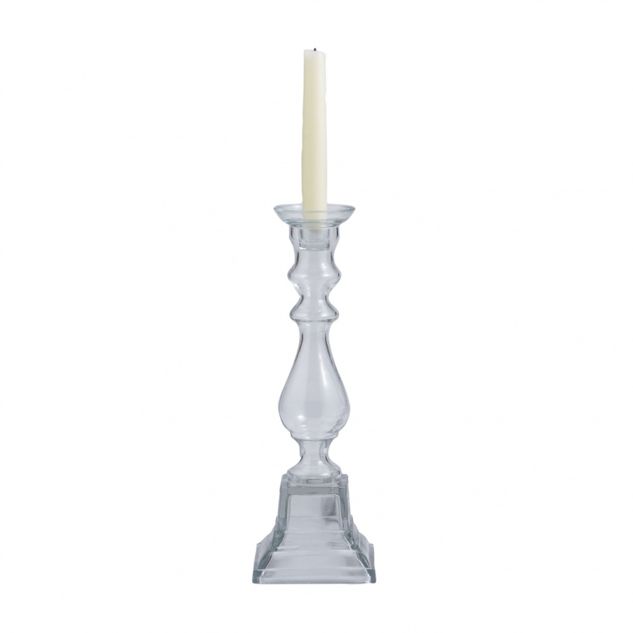 Kerzenhalter Clear Glass Knight Pillar Holder - Md Dimond Home