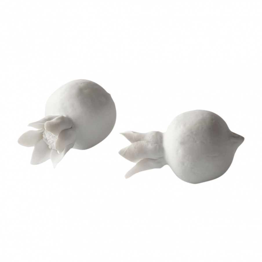 Zubehör White Porcelain Pomegranate Dimond Home