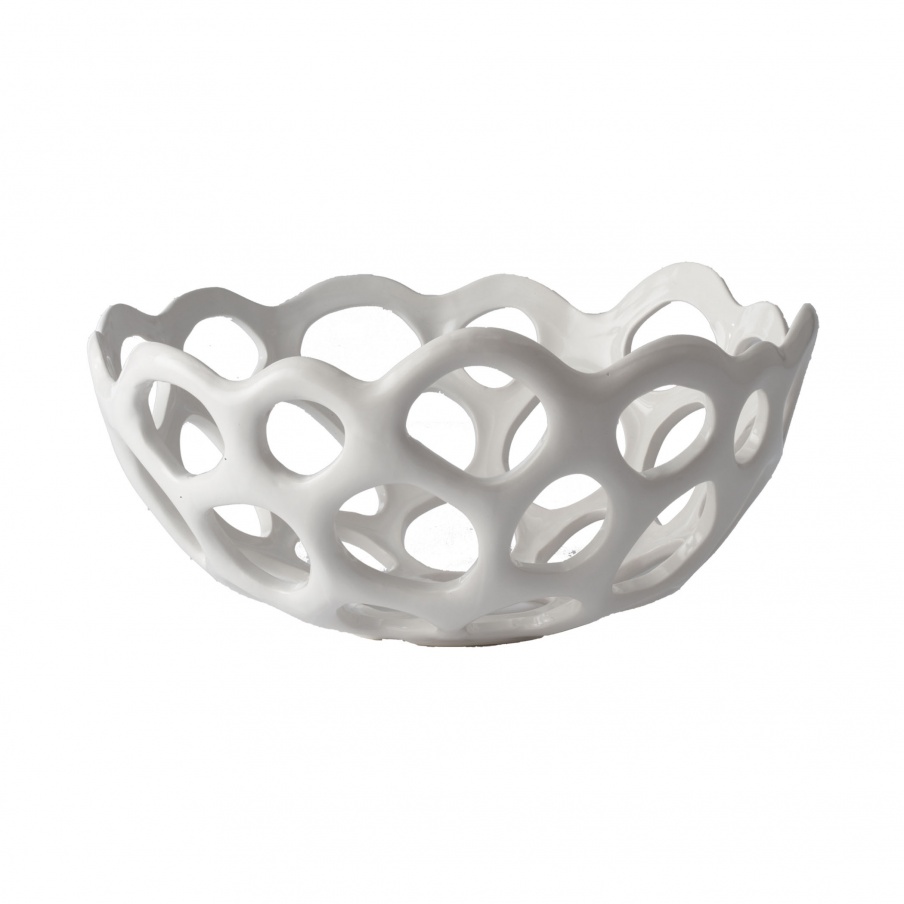 Zubehör Perforated Porcelain Dish - Sm Dimond Home