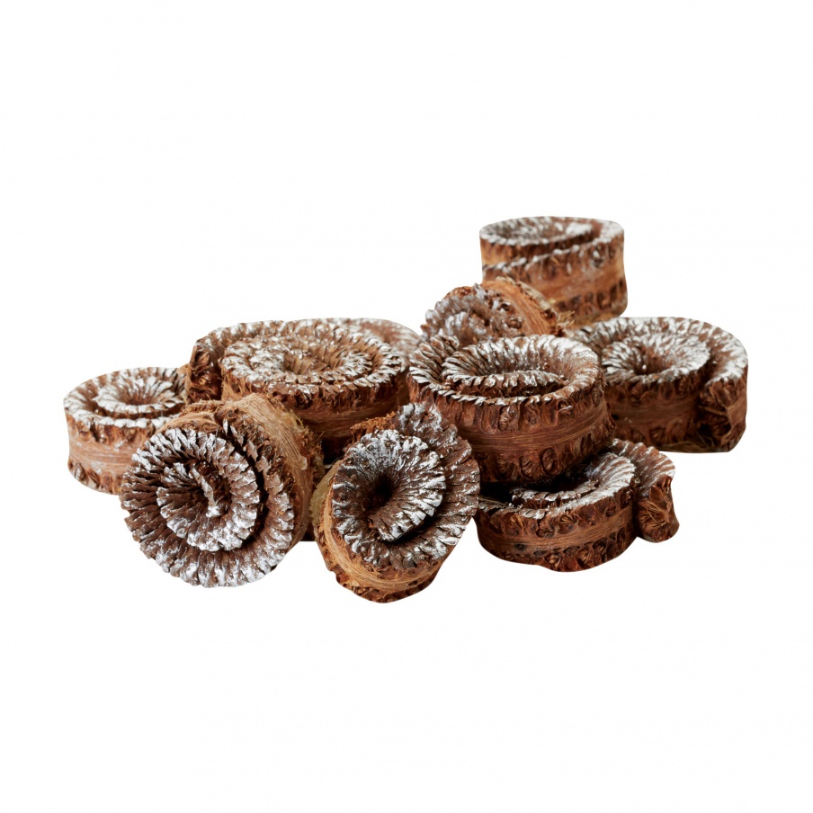 Zubehör Brushed Silver Palm Gilt Rule Spirals - Set 48 Pieces Of Dimond Home