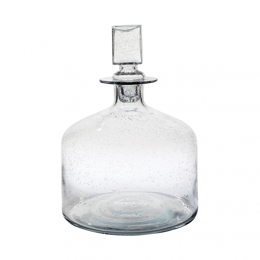 Vase Clear Decanter - Sm Dimond Home