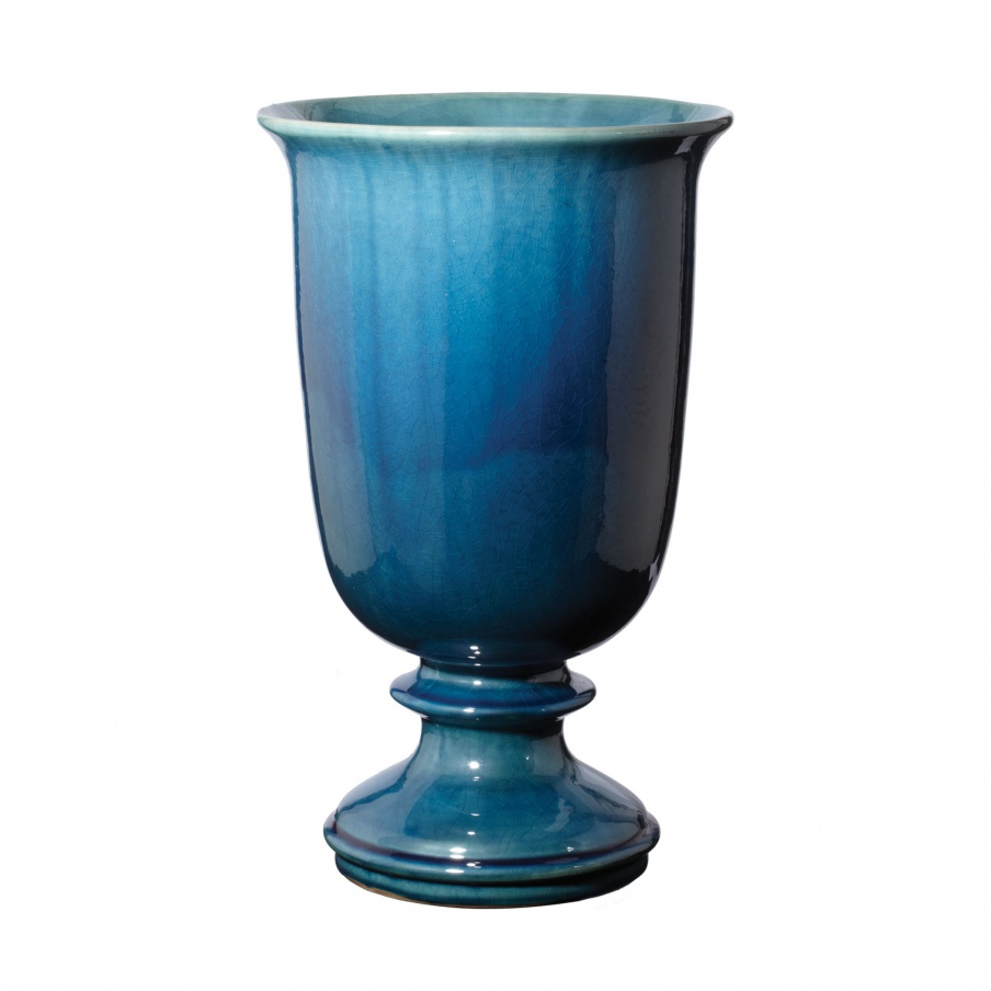 Vase Marine Ceramic Urn Dimond Home