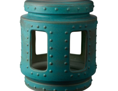Hocker Copper Patina Throne Stool Dimond Home (Hocker)