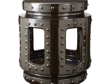 Hocker Black Acid Throne Stool Dimond Home (Hocker)