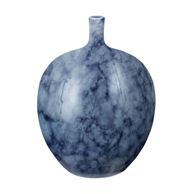 Vase Midnight Marble Bottle - Sm