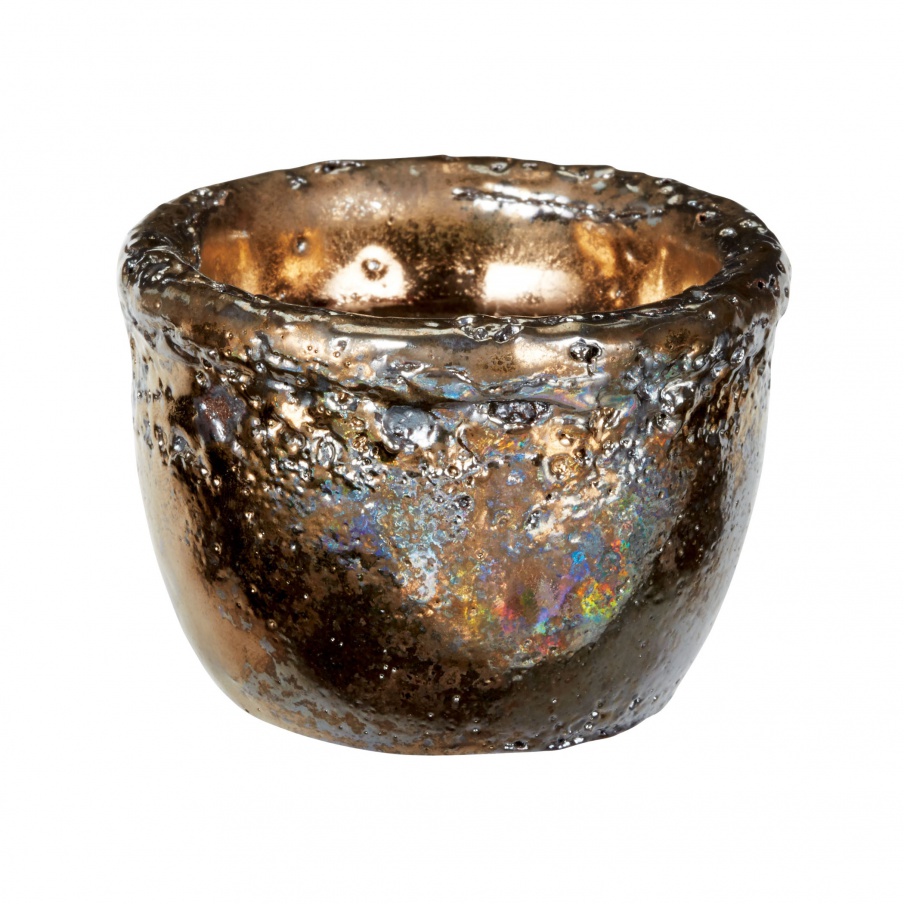 Zubehör Burnt Alloy Tea Light Dimond Home