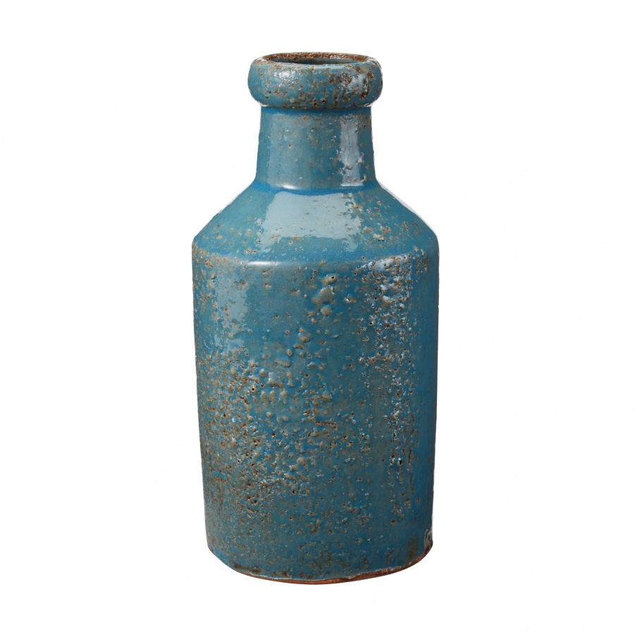Vase Rustic Ocean Milk Bottle Dimond Home