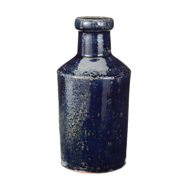 Vase Rustic Denim Milk Bottle