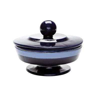 Vase Navy Denim And Polar Vase - Small