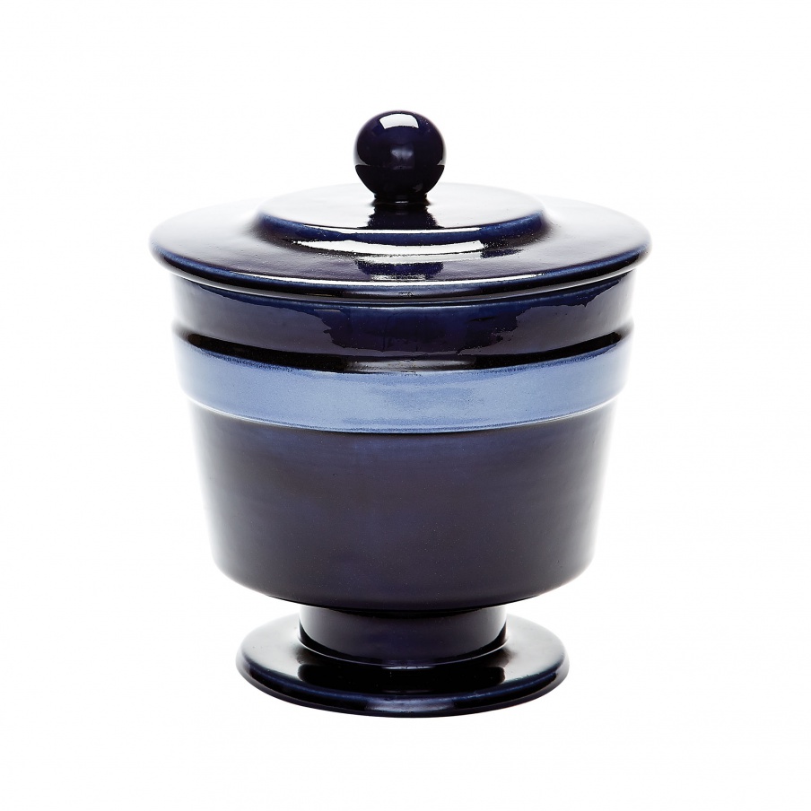 Vase Navy Denim And Polar Vase - Medium Dimond Home