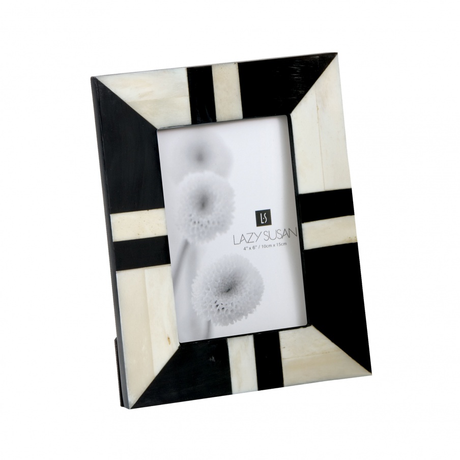 Bilderrahmen Black And White Horn And Bone Frame Dimond Home