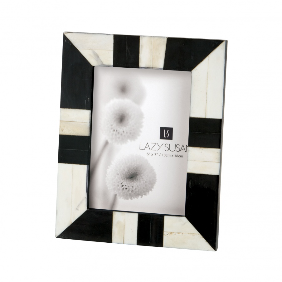 Bilderrahmen Black And White Horn And Bone Frame Dimond Home
