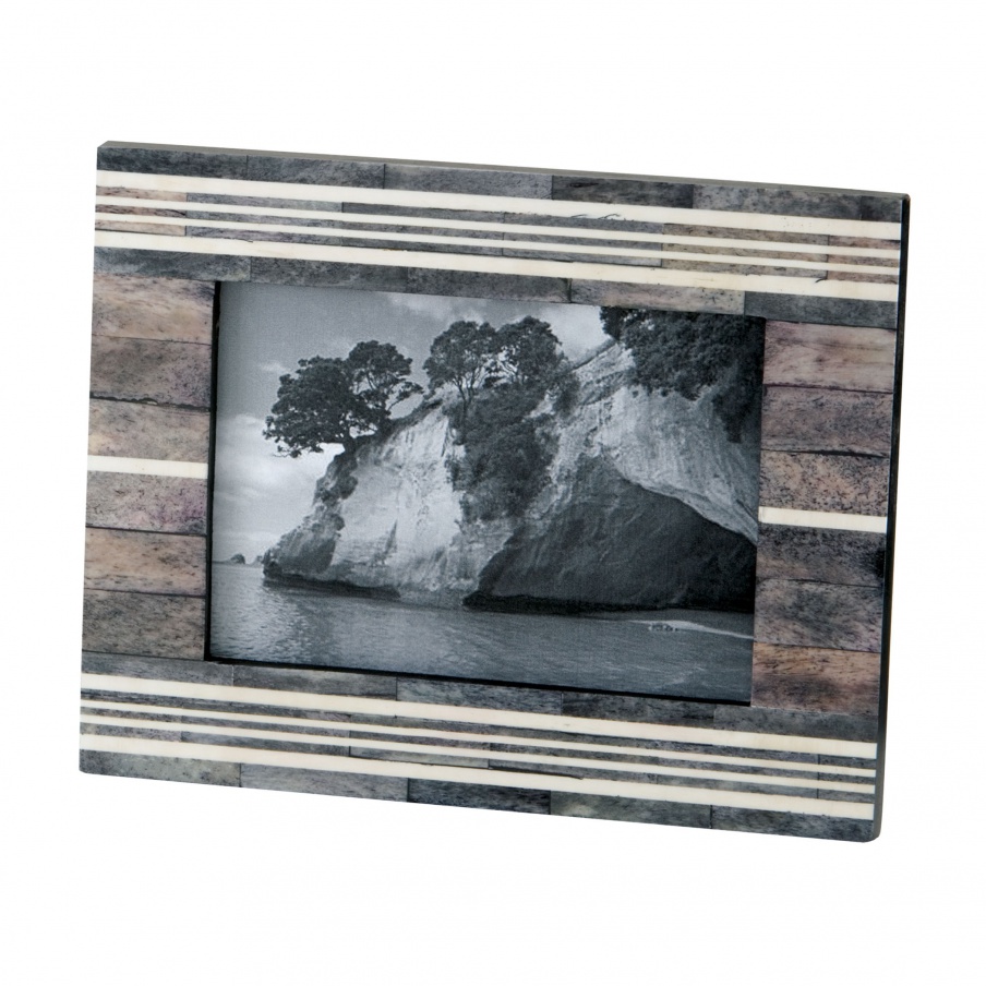 Bilderrahmen Gray And White Horn And Bone Frame Dimond Home