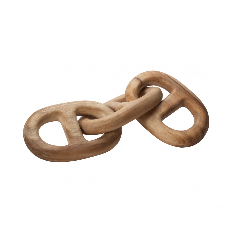 Zubehör Hand Geschnitzte Chain Link - 3 Link Dimond Home