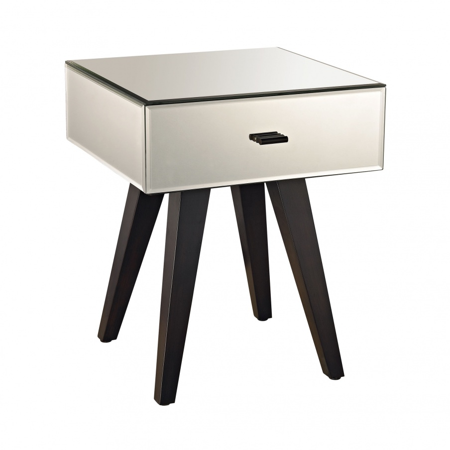 Tisch Leg Modern Mirror Side Table Dimond Home