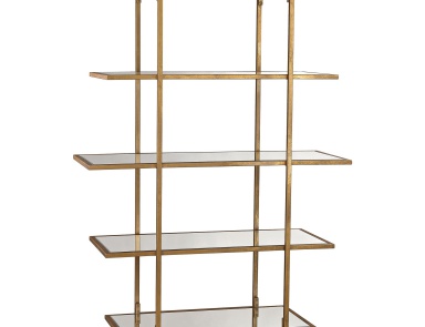 Das Regal Gold Leaf Diamond Shelf Frame Dimond Home