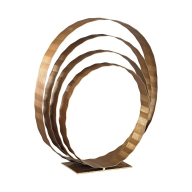 Statuette Concentric Rings Table Top Sculpture