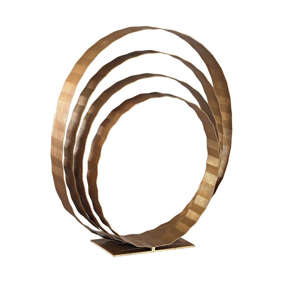 Statuette Concentric Rings Table Top Sculpture Dimond Home