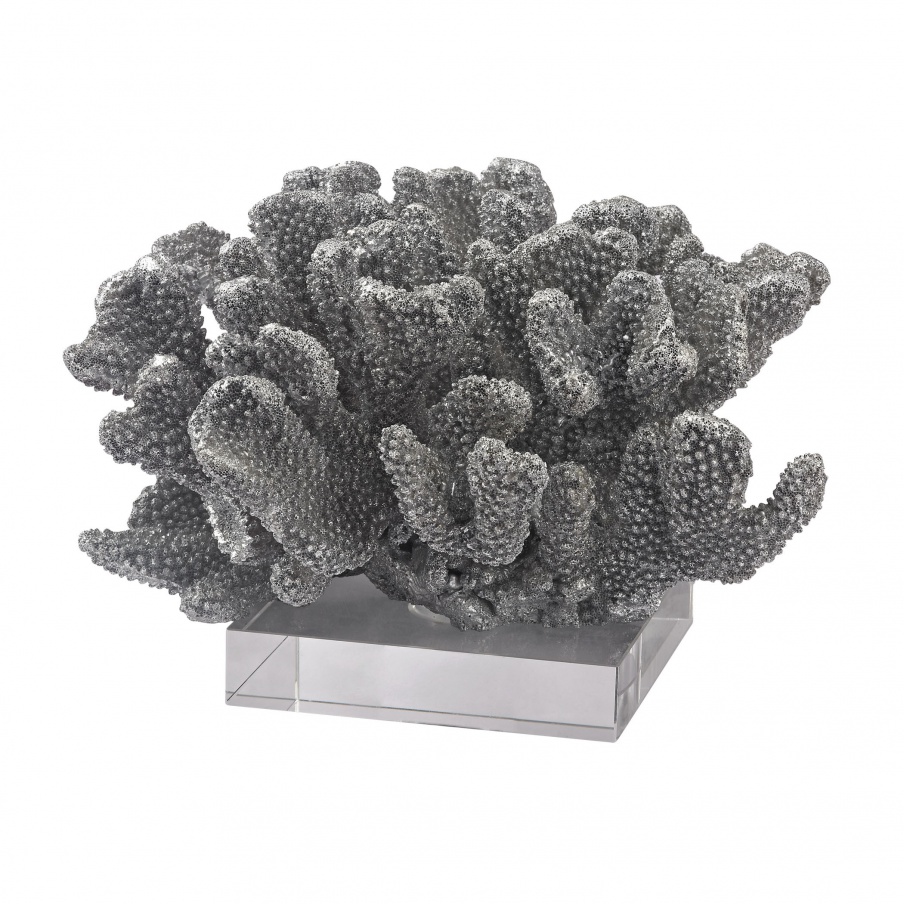 Zubehör Silver Coral Acrylic On Dimond Base Home