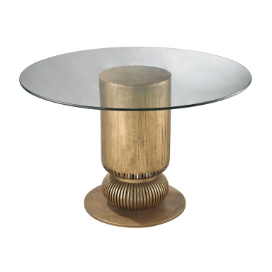 Tisch Gold Leaf Sock Bun Entry Table
