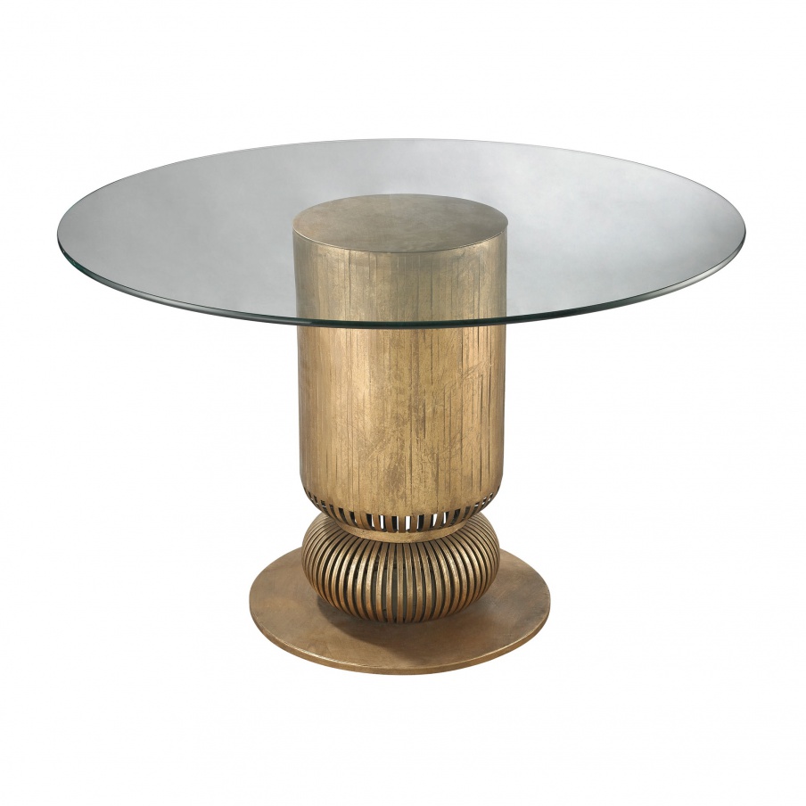 Tisch Gold Leaf Sock Bun Entry Table Dimond Home