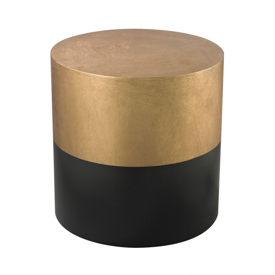 Schreibtisch Black And Gold Draper Drum Table Dimond Home