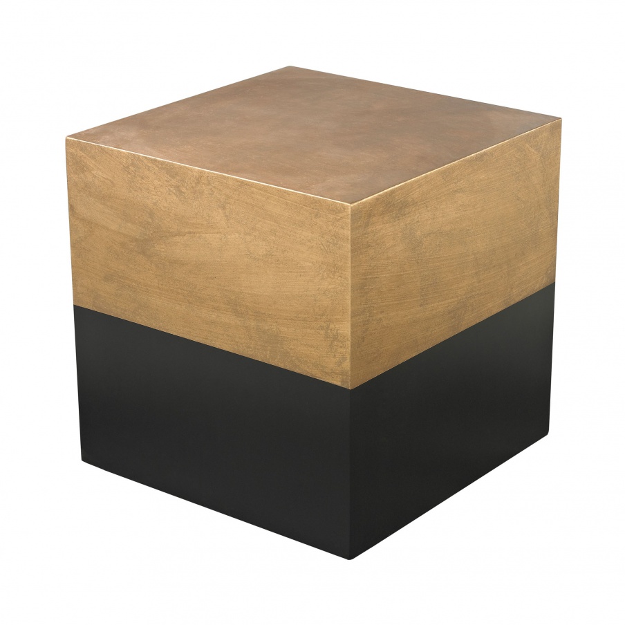 Schreibtisch Black And Gold Draper Table Cube Dimond Home
