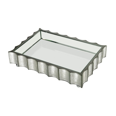 Zubehör Large Scalloped Edge Mirror Tray