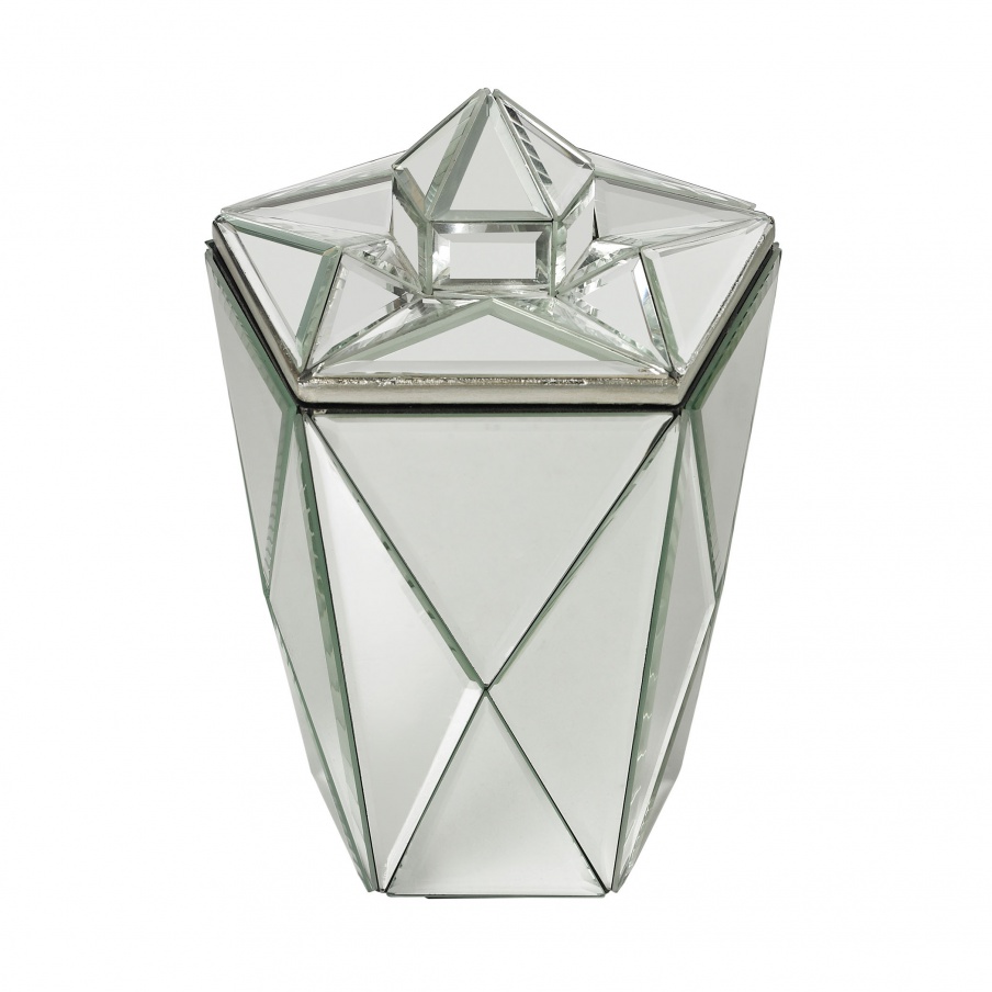 Zubehör Mirrored Jewel Canister Dimond Home
