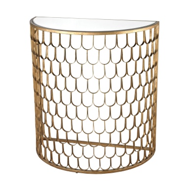 Tisch Fish Scale Demi Lune