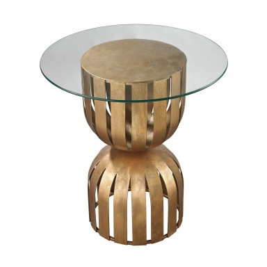 Tisch Gold Leaf Olympia Side Table