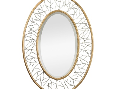Wandhalter Canonford Metal Frame Branch Framed Mirror Dimond Home