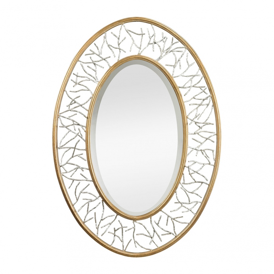 Wandhalter Canonford Metal Frame Branch Framed Mirror Dimond Home