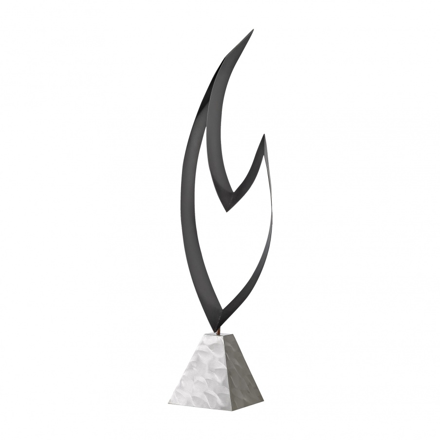 Figurine Metal Flame Table Top Scupture Dimond Home