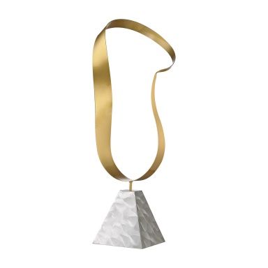 Figurine Metal Hoop Table Top Sculpture