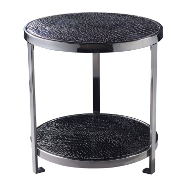 Tisch Black Croc Coffee Table
