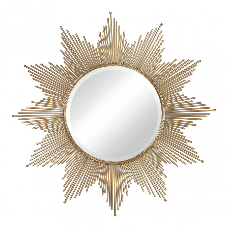 Wandhalter Churchfield Metal Frame Starburst Mirror Dimond Home
