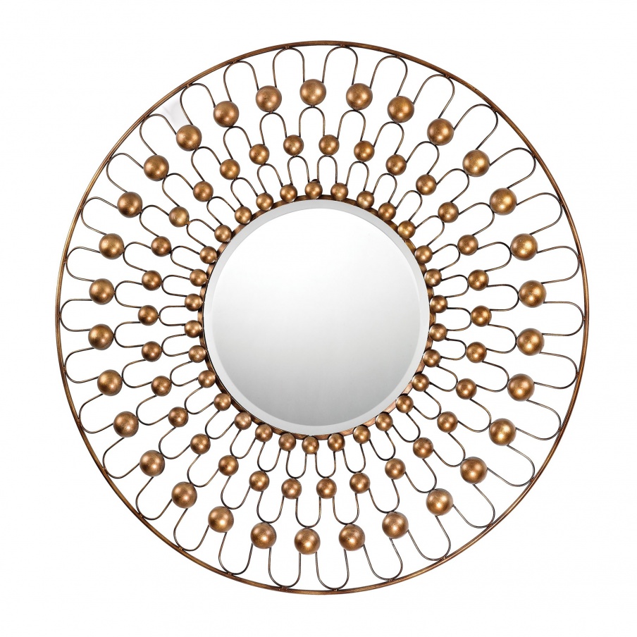 Wandhalter Wire & Metal Frame Framed Bär Formte Mirror Dimond Home