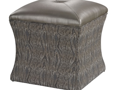 Chaiselongue Luxe Ottoman - Grey Dimond Home