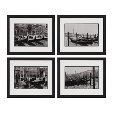 Bild Waterways Of Venice I, II, III, IV - Print Under Glass