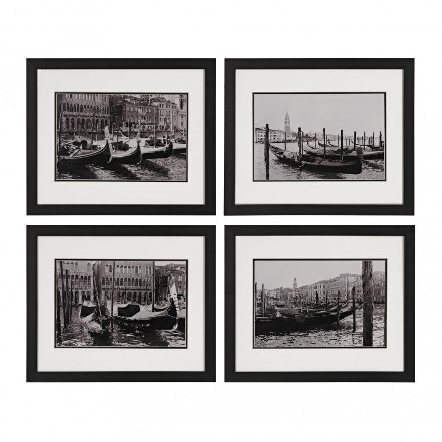 Bild Waterways Of Venice I, II, III, IV - Print Under Glass Dimond Home