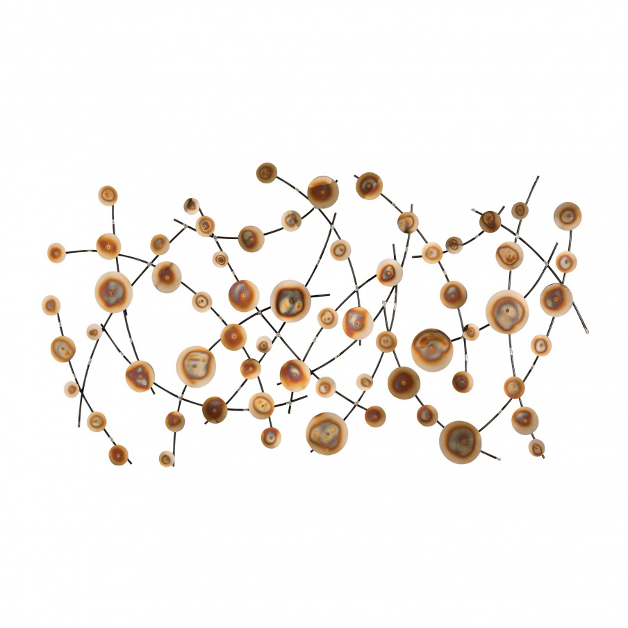 Wand-Dekor-Vibrant Alignment Metal Wall D Dimond Home