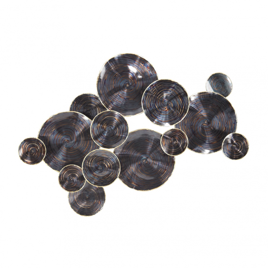 Wand-Dekor-Metal Storm Wall D Dimond Home