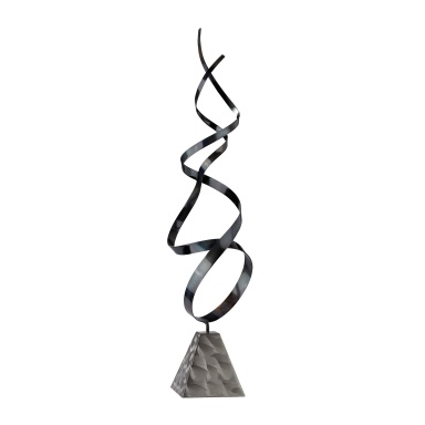 Statuette Helical Metal Sculpture