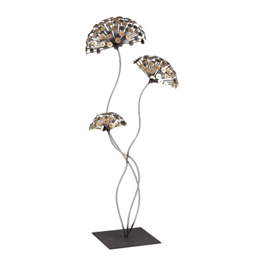 Statuette Dandelion Metal Sculpture